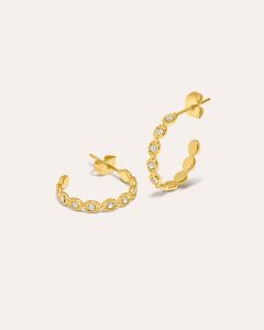 Pendiente Acero Aro Jara