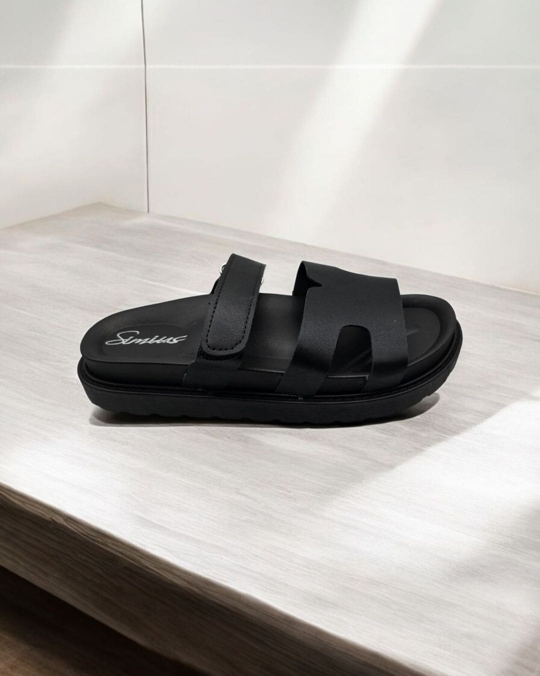 Sandalia Plana Negra