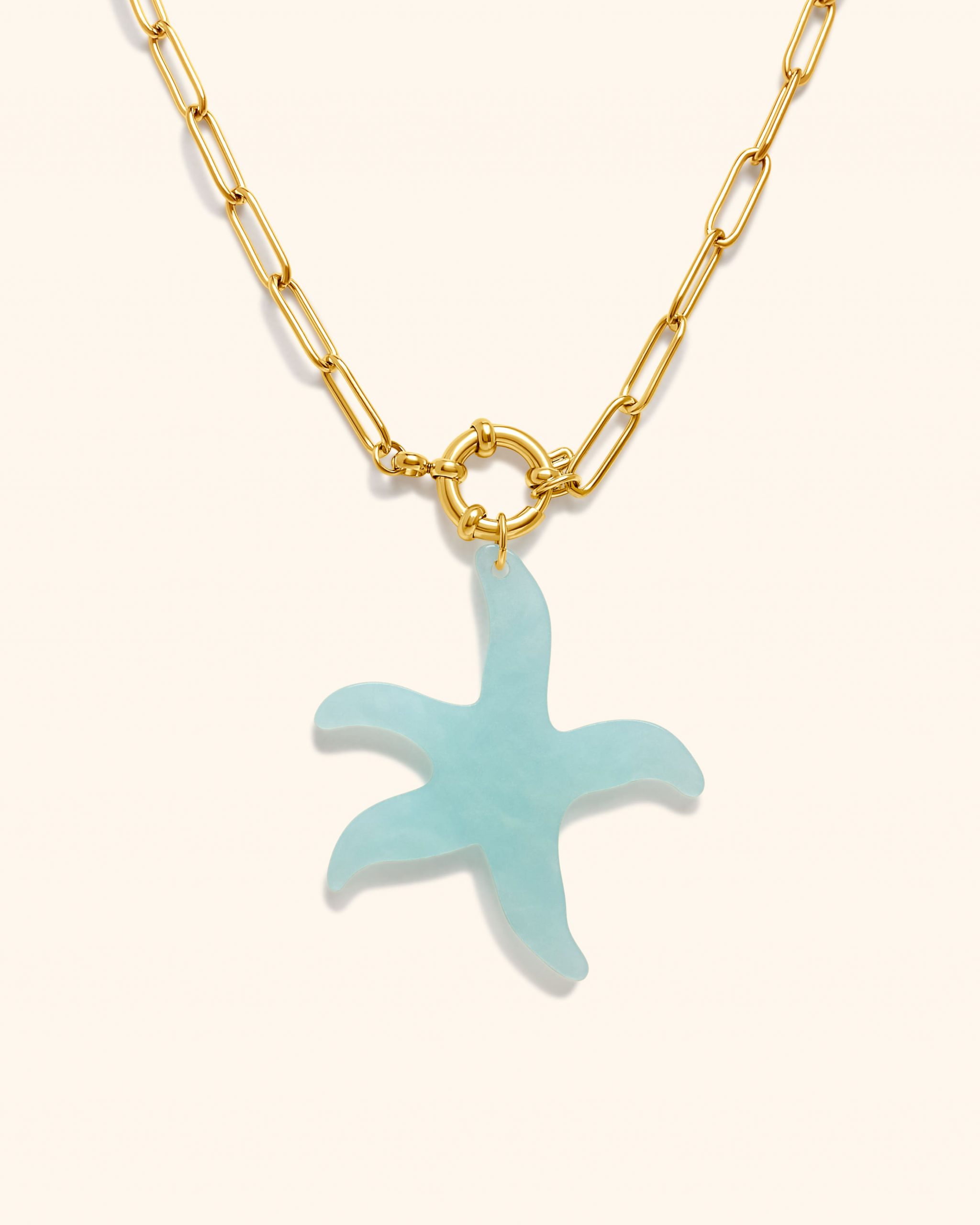 Collar Acero Estrella de Mar Color