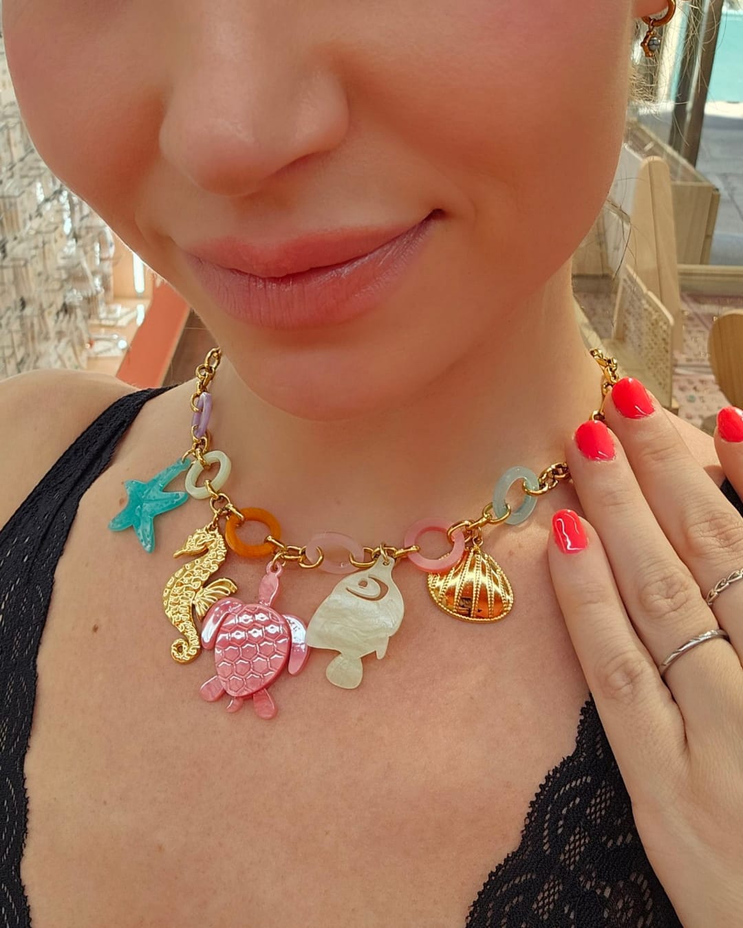 Collar Multicharms Sea