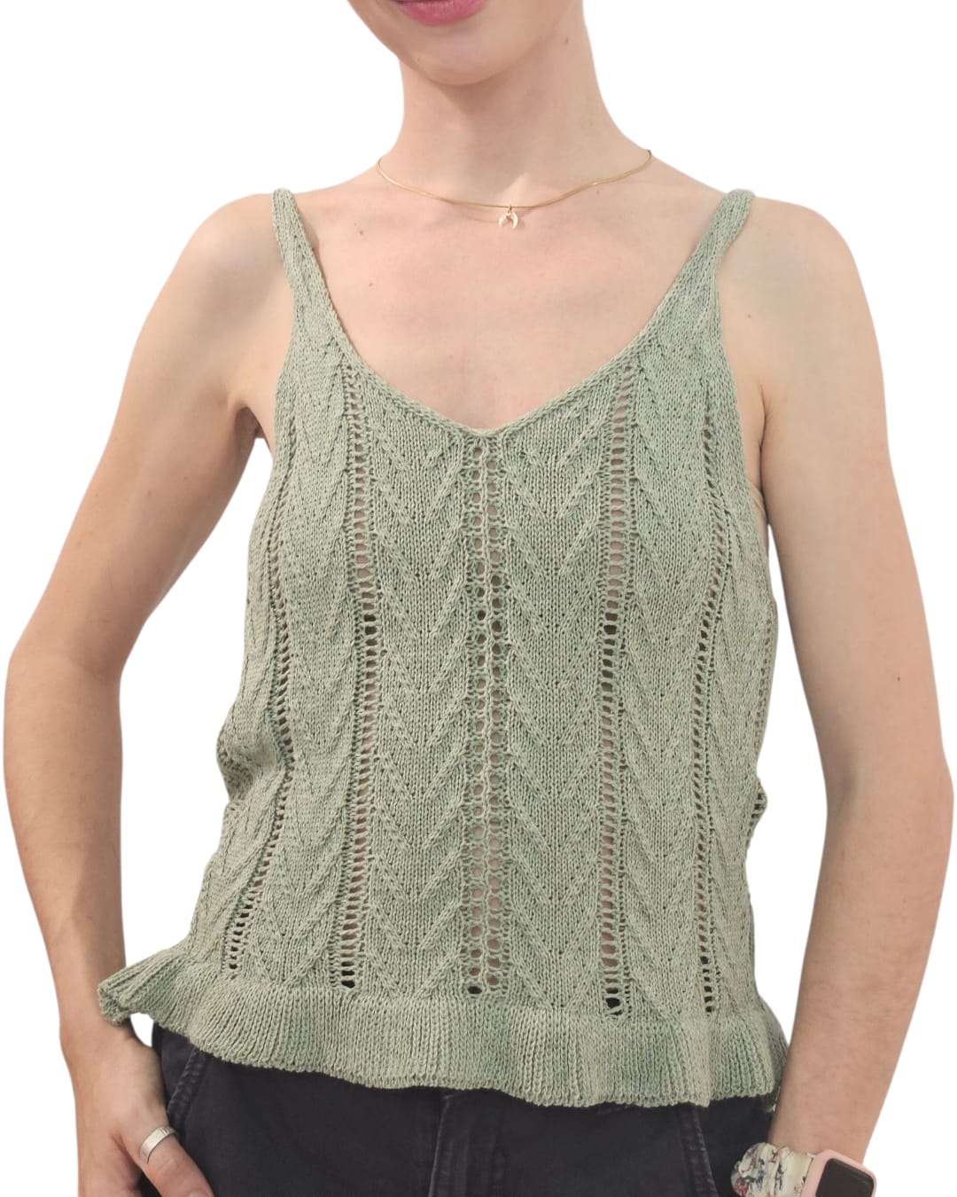 Top Crochet Volante