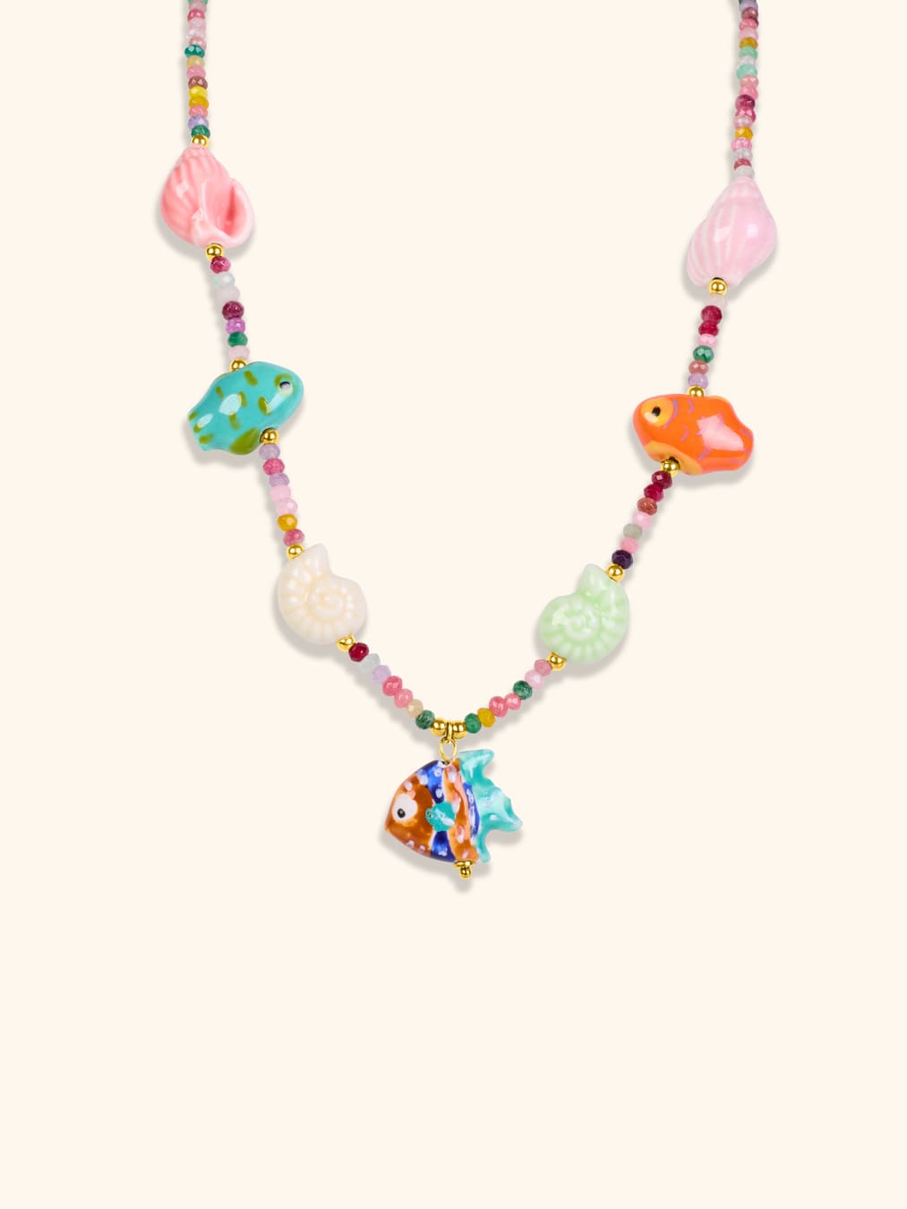 Collar Acero Arrecife Cerámica