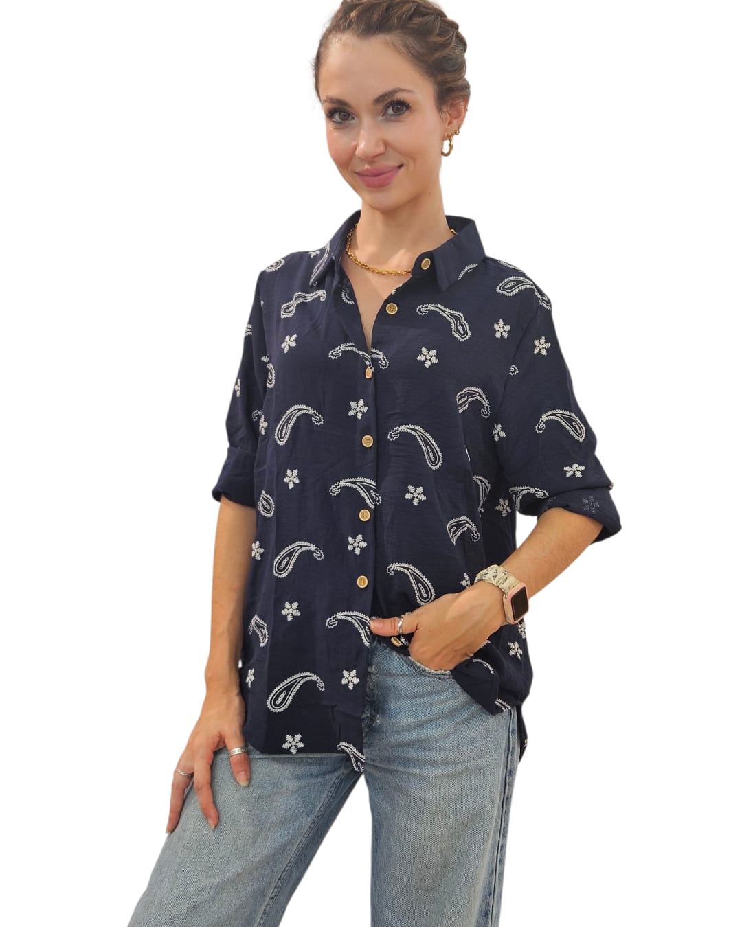 Camisa Estampada Paisley