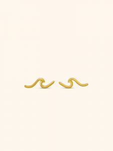 Pendientes Acero Ola De Mar