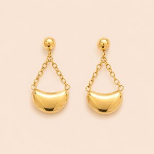 Pendientes Luna Chain Acero