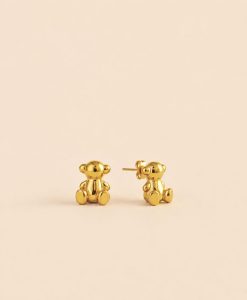 Pendientes Acero Mini.Osito Honey