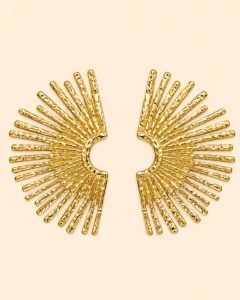 Pendientes Acero Sunbeam Destellos
